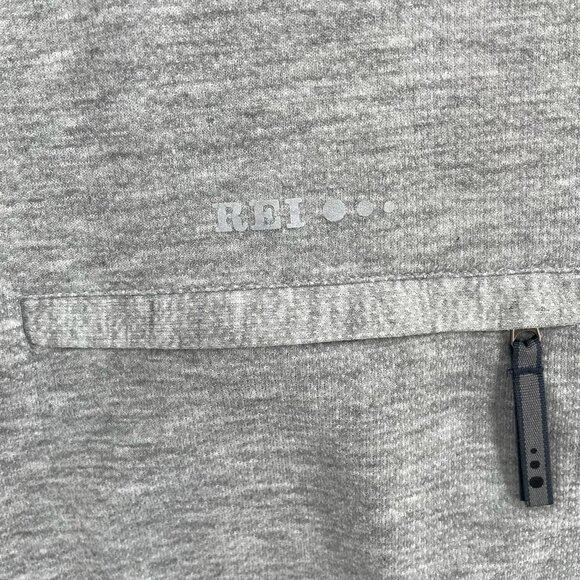 REI 1/2 Zip Pullover Shirt Men's XL Gray Back Pocket Cycling Hiking Long Sleeve - Picture 6 of 9
